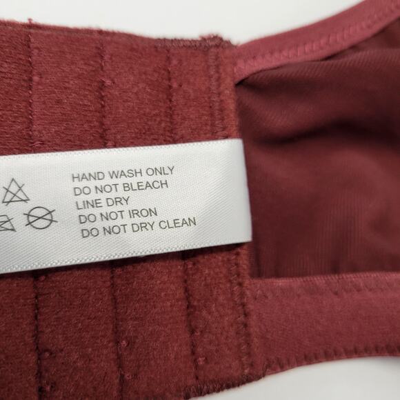 Meleneca Bra Womens 40F Cabernet Red Lace Underwire Full Coverage Support Plus - Picture 7 of 9